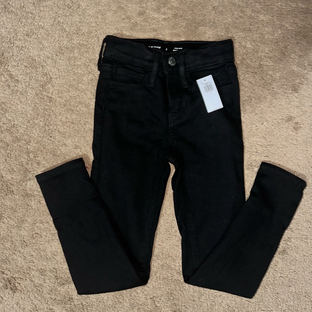 Old Navy girls size 7 black rockstar jeggings NWT